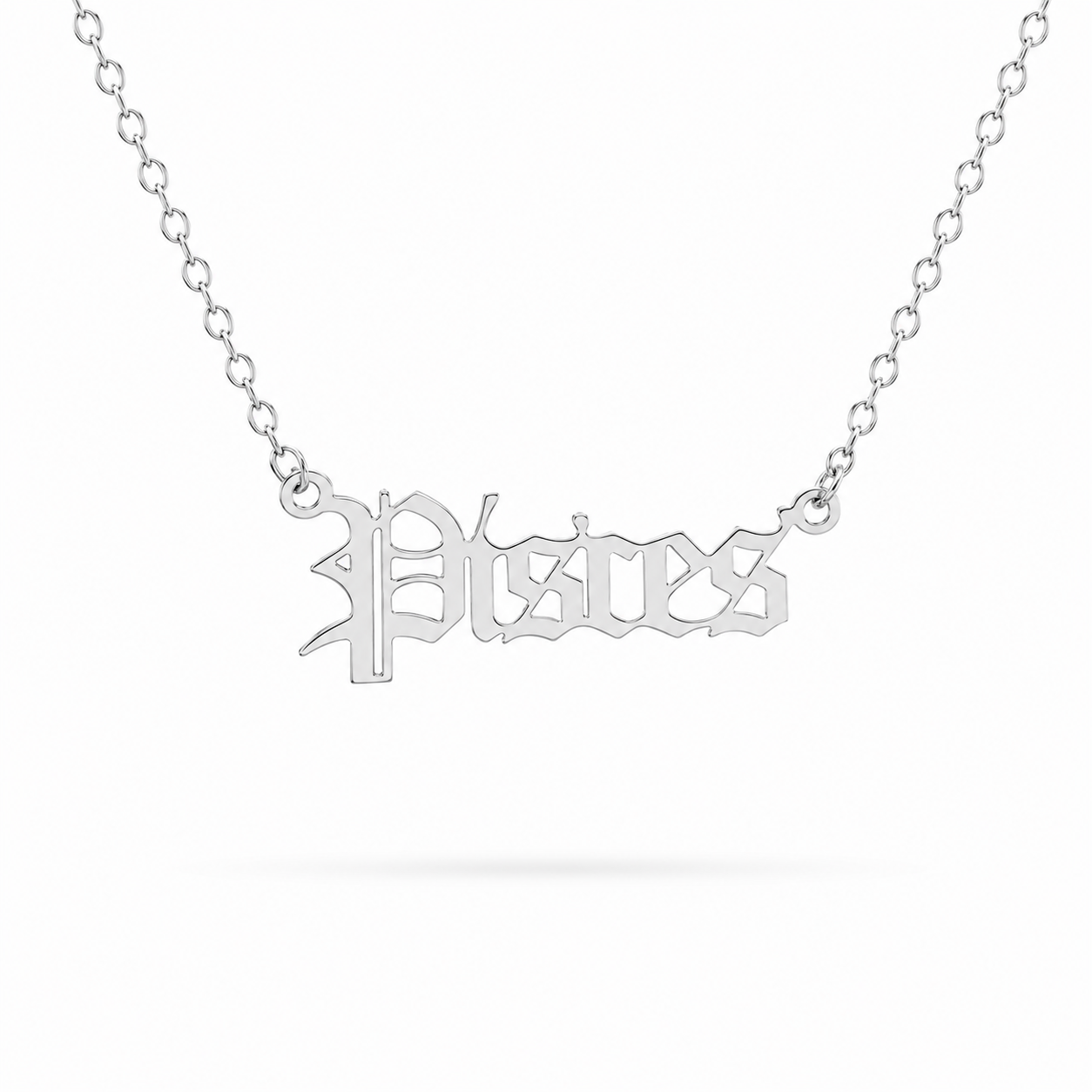 Zodiac Script Necklace