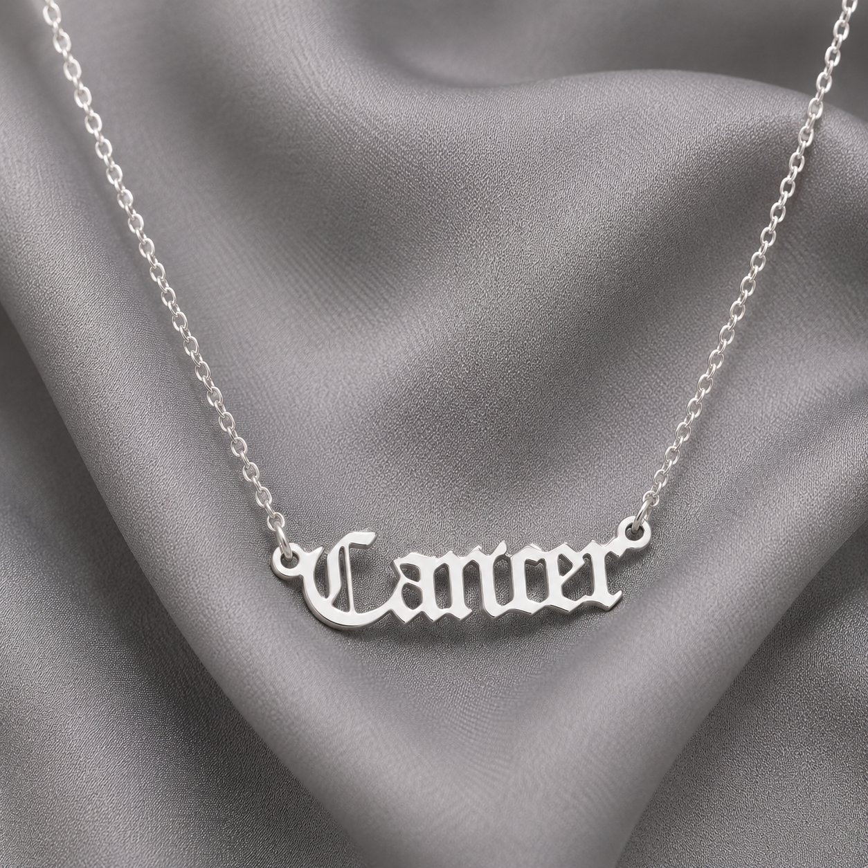 Zodiac Script Necklace