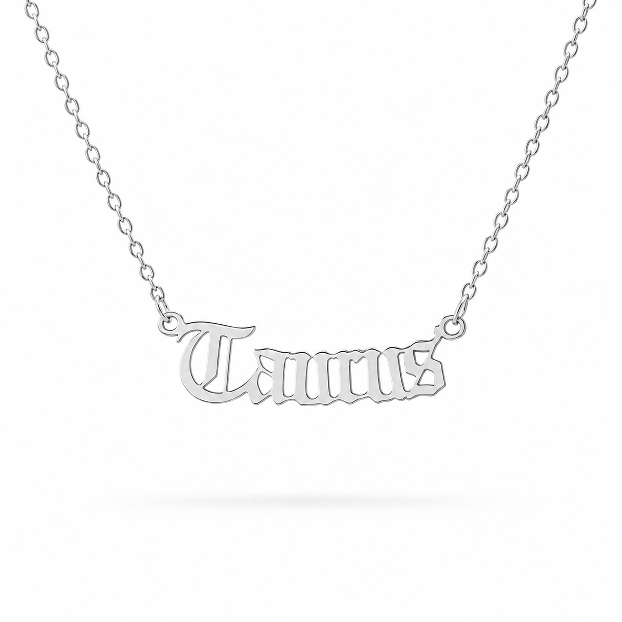 Zodiac Script Necklace