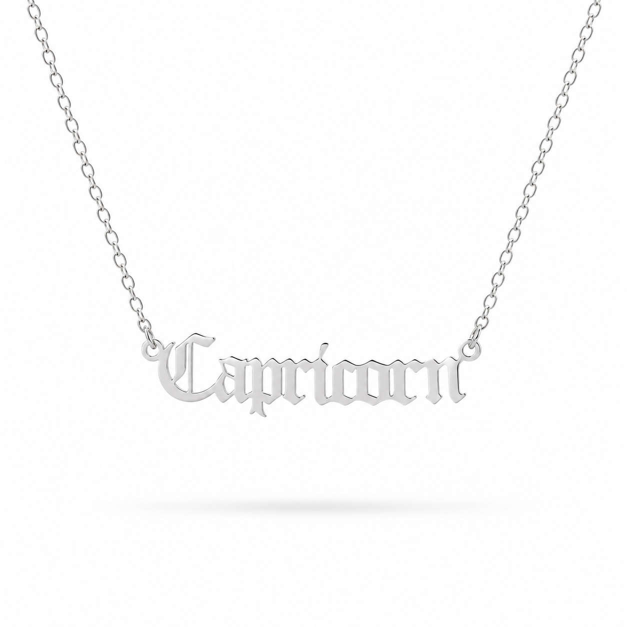 Zodiac Script Necklace