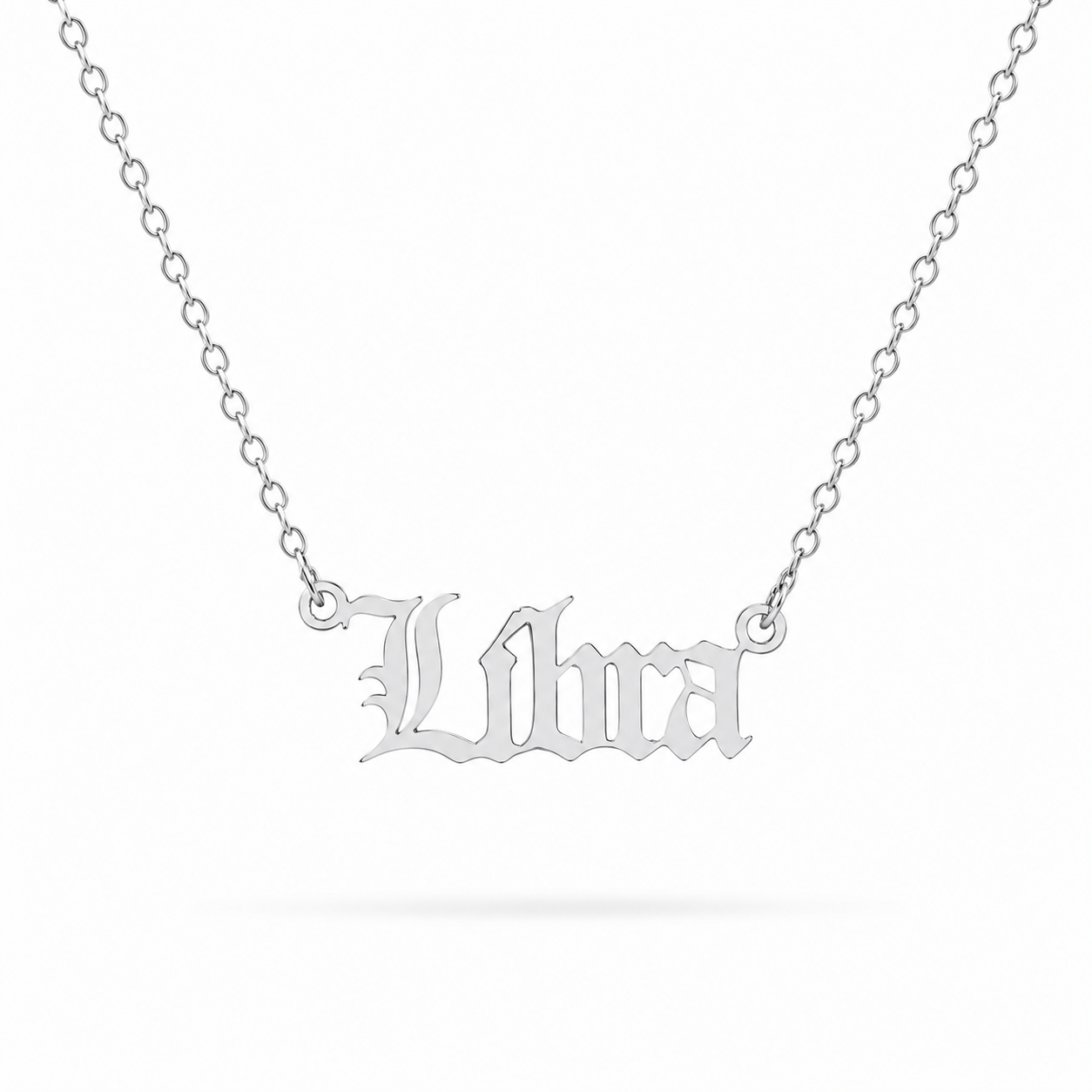 Zodiac Script Necklace
