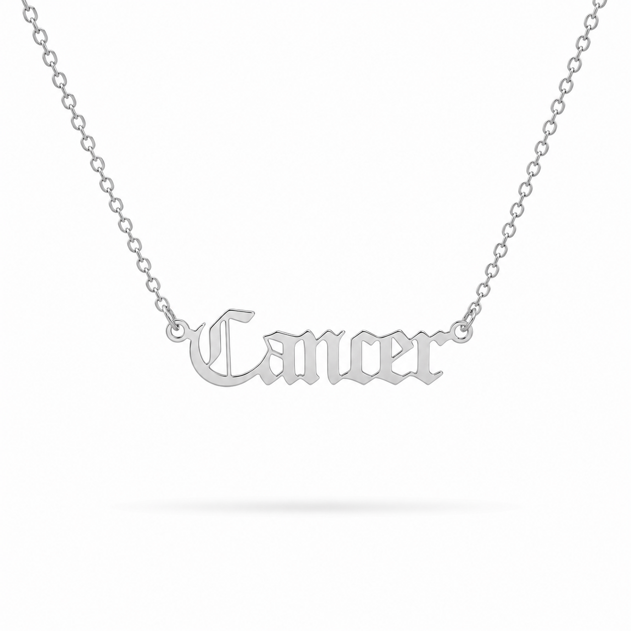 Zodiac Script Necklace