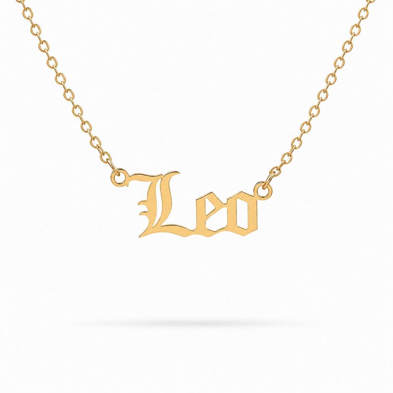 Zodiac Script Necklace