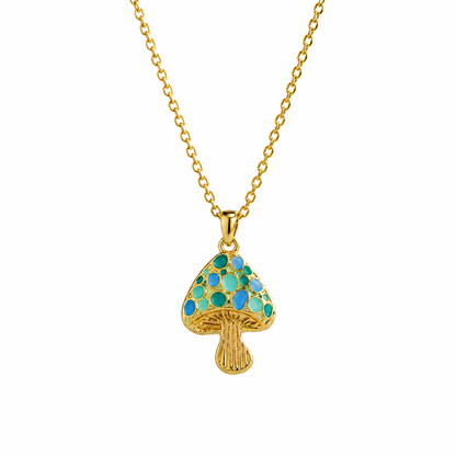 Mosaic Mushroom Pendant