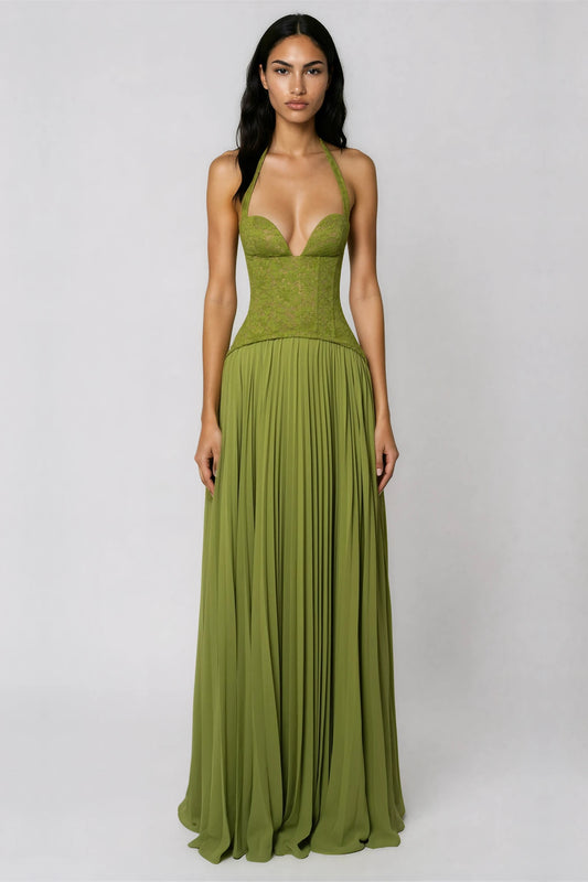 Corset Maxi Dress | Wedding Guest & Formal Dress | Red