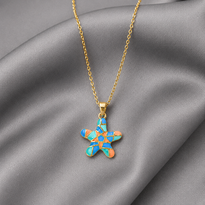 Mosaic Starfish Pendant