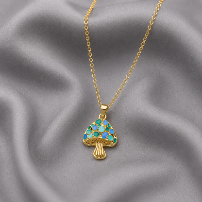 Mosaic Mushroom Pendant