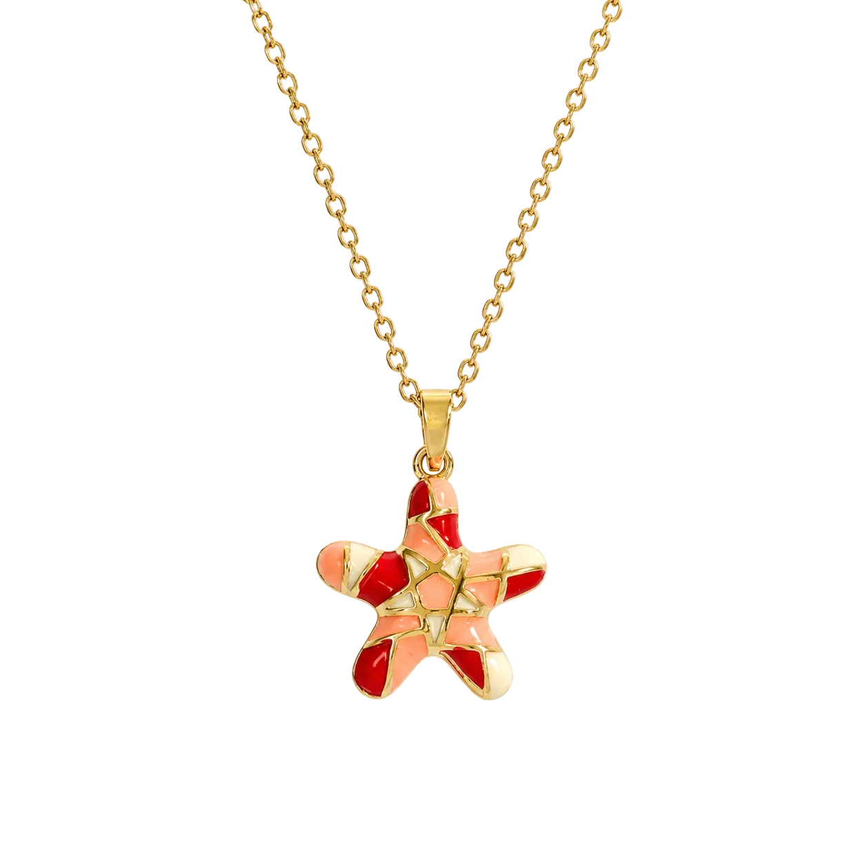 Mosaic Starfish Pendant