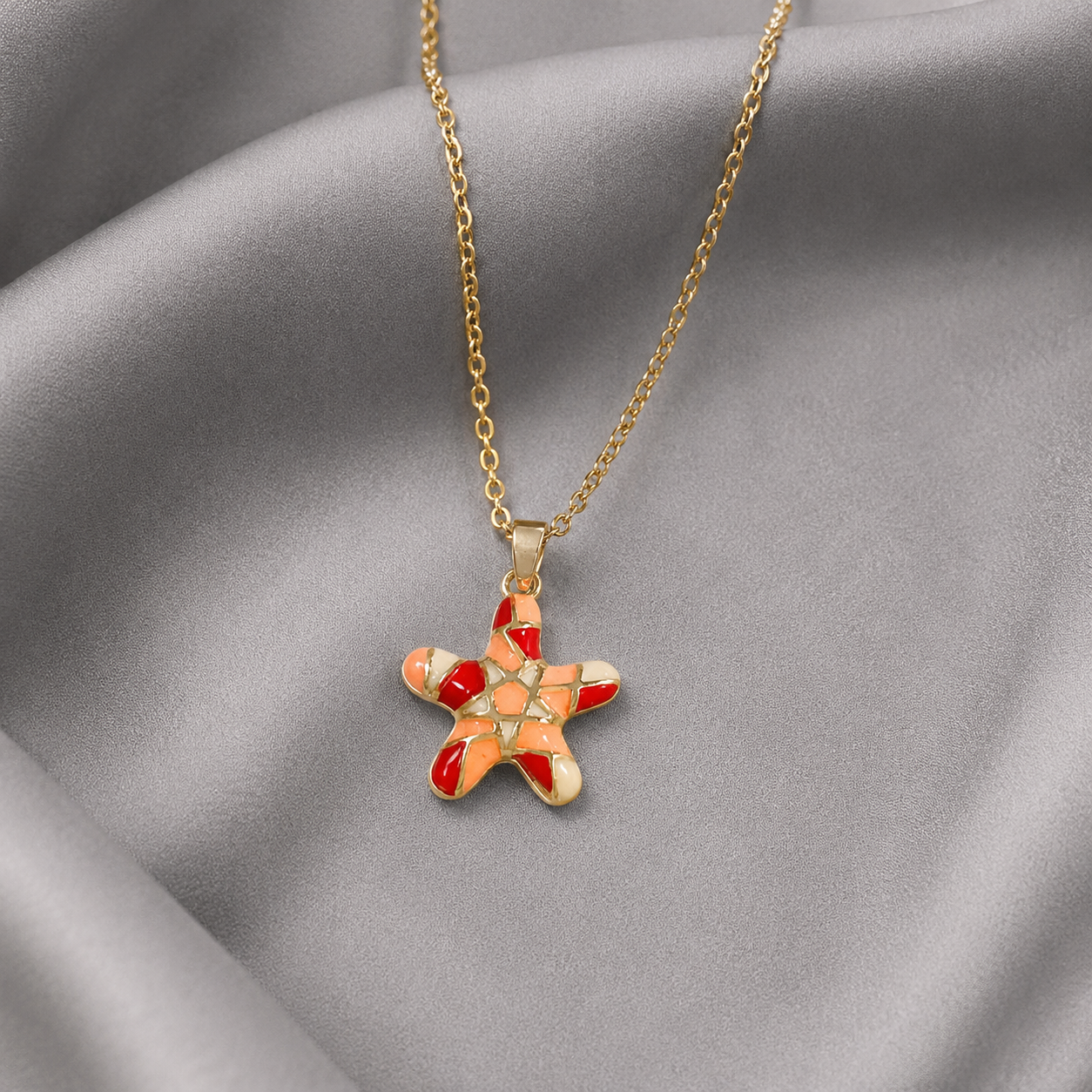 Mosaic Starfish Pendant