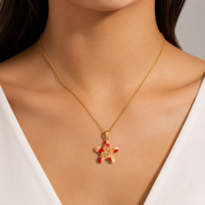 Mosaic Starfish Pendant