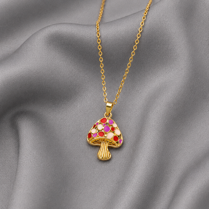 Mosaic Mushroom Pendant