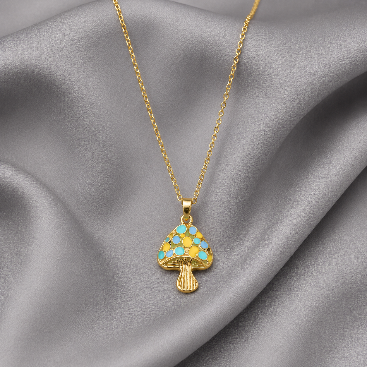 Mosaic Mushroom Pendant