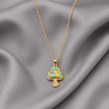 Mosaic Mushroom Pendant